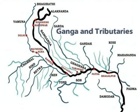 Ganga Drainage System Rivers Of India Ensemble Ias Academy