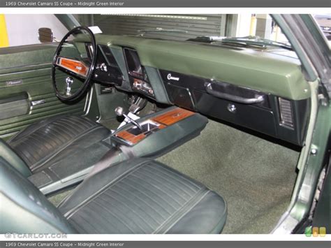 Midnight Green Interior Dashboard For The 1969 Chevrolet Camaro Ss