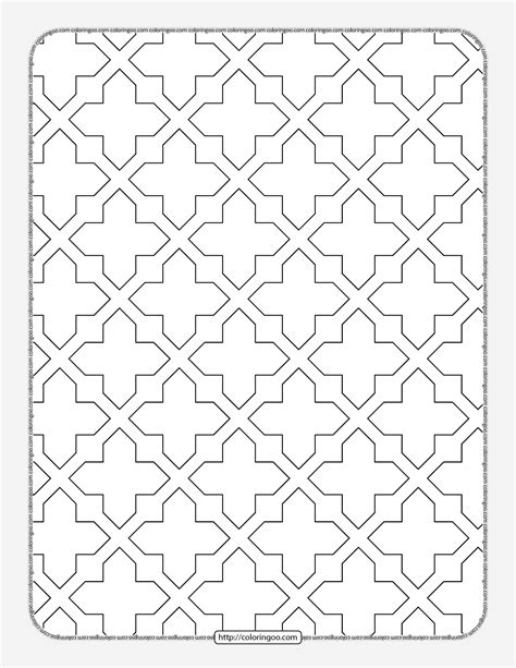 Free Printable Geometric Pattern 032