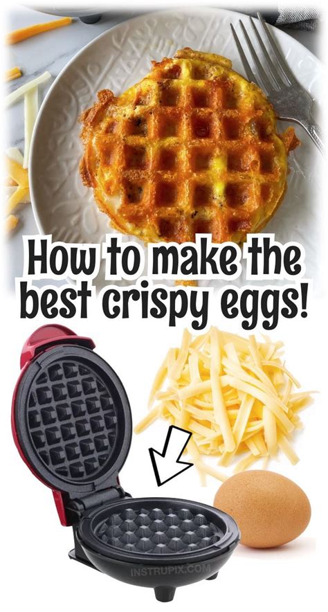 A Single Egg And Shredded Cheese Toasted Up In Your Mini Waffle Maker
