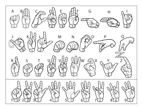 printable sign language | Sign language chart, Sign language letters, Baby sign language