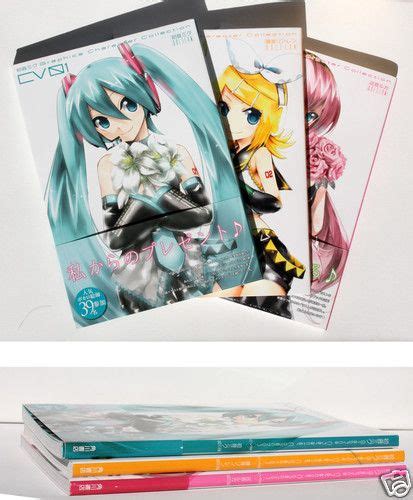 Vocaloid Graphics Character Collection Set Three Art Books Included Cv01 Miku Hatsune Cv02