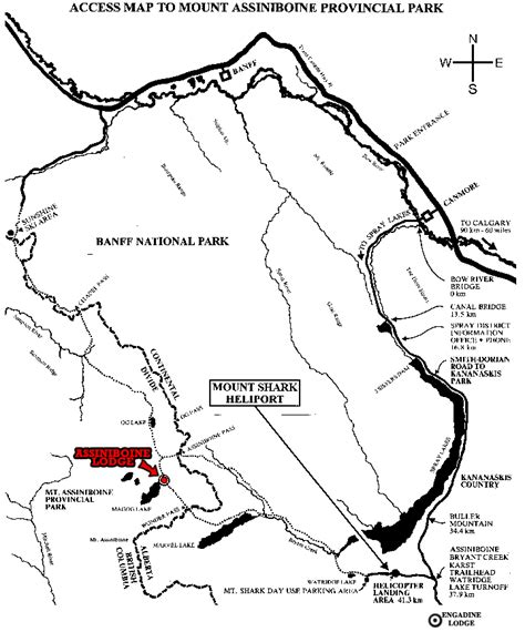 Mount Assiniboine Map