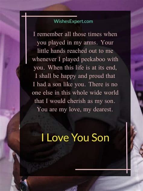 25 Sweet I Love You Son Quotes And Messages Wishes Expert