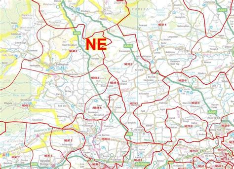 North East England Postcode Sector Map S16 Map Logic