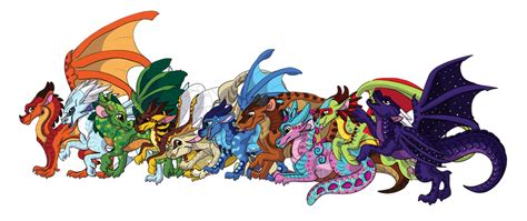 Baby Wings Of Fire Dragon Tribes By Aprilsilverwolf On Deviantart