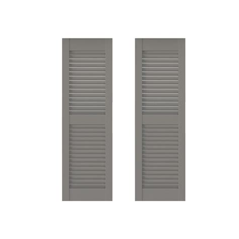 Southern Shutter Heavy Duty Fixed Louver 2 Pack 16 In W X 42 In H