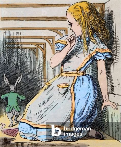 Image Of Alice And The White Rabbit Illustration By John Tenniel From
