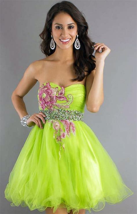 Green Short Prom Dress Lime Pictures Fashion Gallery