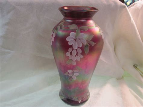 Fenton Art Glass Vase From Suzieqs On Ruby Lane