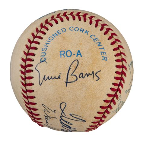 Lot Detail 500 Hr Club Signed Baseball With 10 Signatures Including