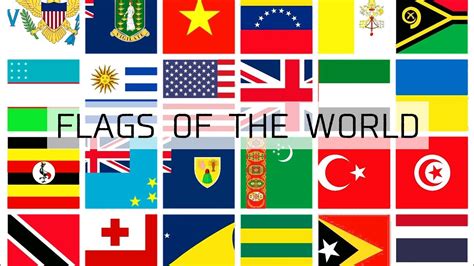 Flags Of The World All World Flags Every Country Flag Youtube