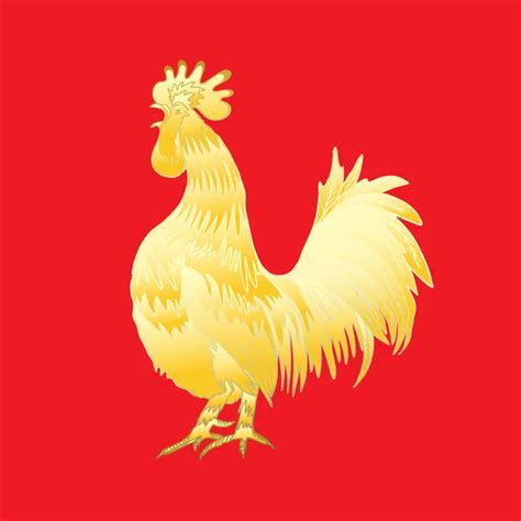 Golden Chinese Rooster Stock Photo By ©goldenshrimp 120307620