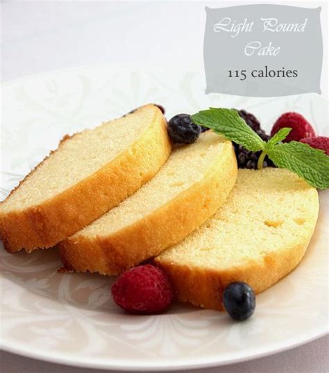 You will love these 15 amazing low calorie desserts! Light Pound Cake - Low Calorie | MunatyCooking. Makes 12 slices. 115 calories each | Low calorie ...