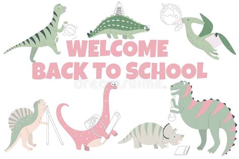 Back To School Dinosaur Stock Illustrations 97 Back To School
