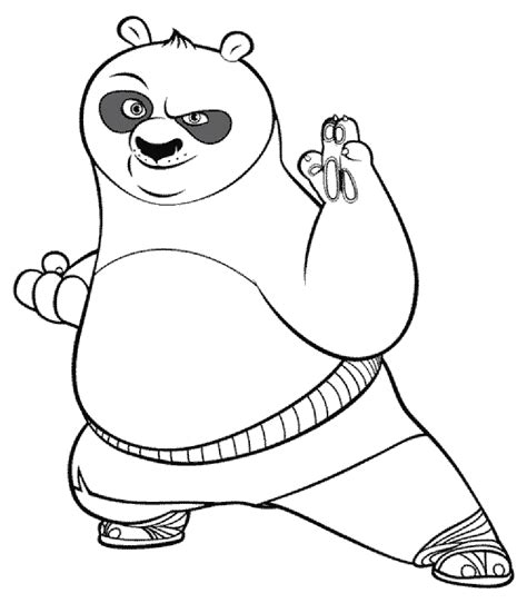 Beautiful kung fu panda coloring page to print and color. Panda Coloring Pages - Kidsuki