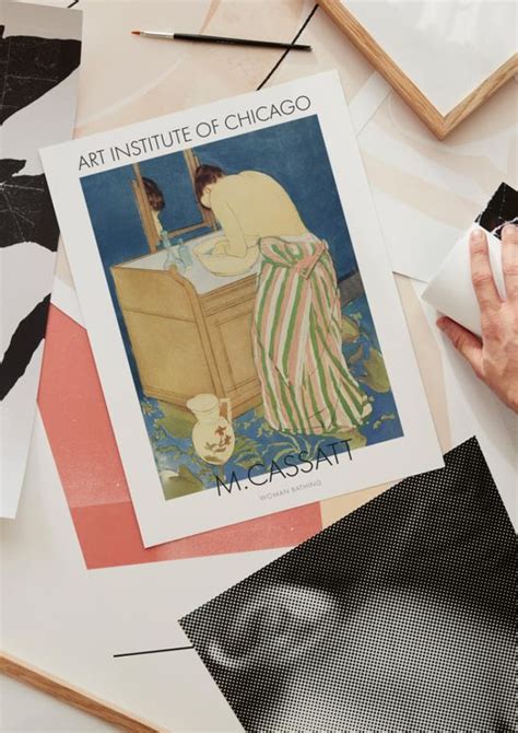 Kaufen Woman Bathing By Mary Cassatt Poster Online Dearsam De