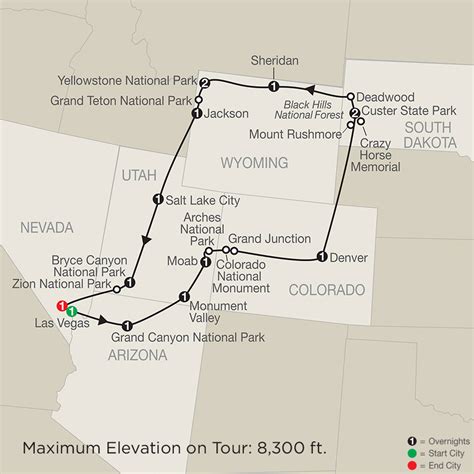 Map Of Western Usa National Parks