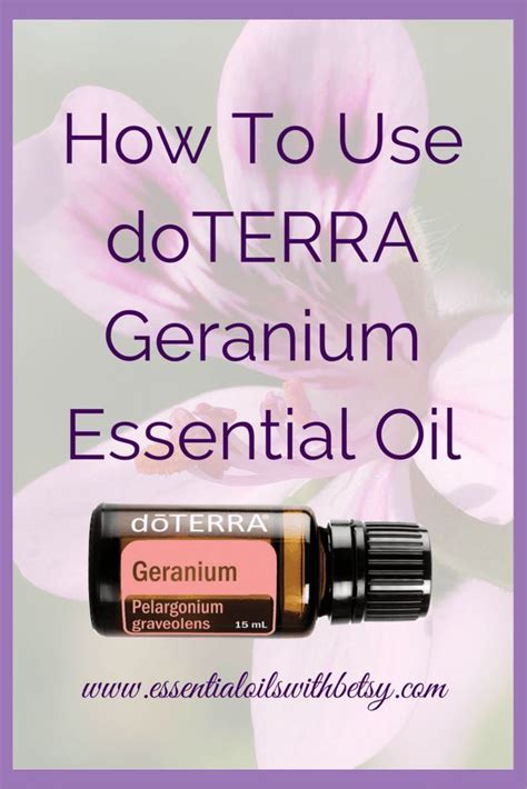 Doterra Geranium Essential Oil Uses With Pdf Spearmint Essential Oil
