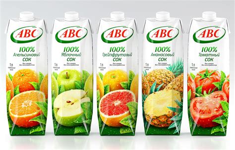 Juices АВС On Behance Fruit Juice Packaging Juice Packaging Tiny