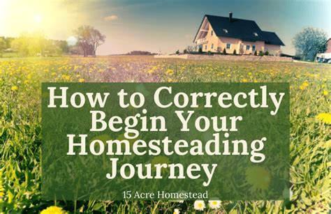How To Correctly Begin Your Homesteading Journey For An Absolutely
