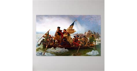 Washington Crossing The Delaware River Poster Zazzle