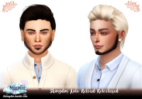 Shimydim Anto S Reload Hair Retextured Sims 4 Hairs