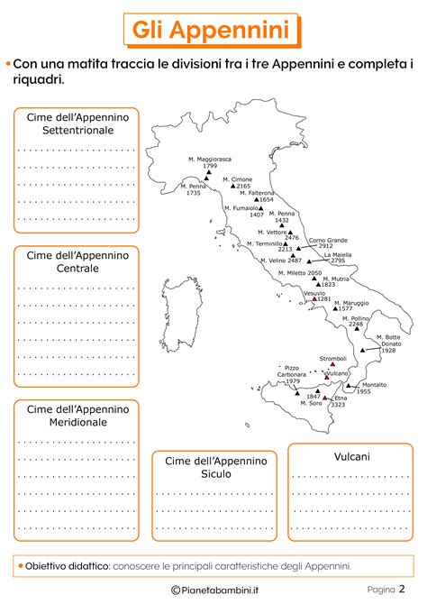 The Map Of Italy With All Its Cities And Their Names In Orange Black