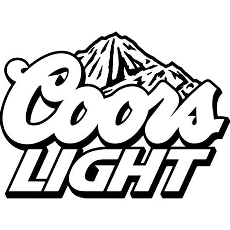 Coors Light Logo Black And White Ubicaciondepersonascdmxgobmx