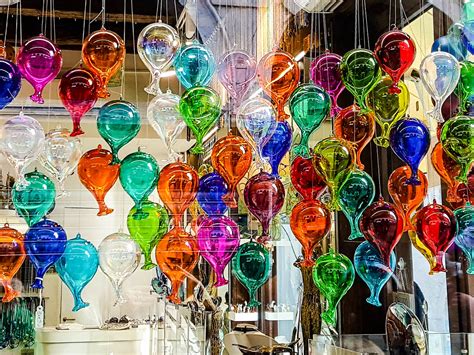 Baloons Made Of Murano Glass Venice Italy