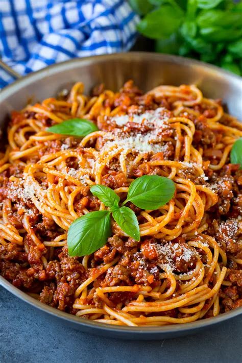 Pasta Bolognese With Spaghetti Tossed In The Most Delicious Homemade