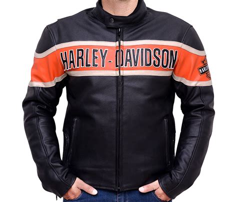Harley Davidson Men Black Victory Lane Motorcycle Jacket