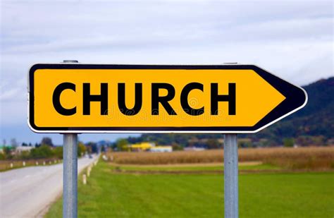 Church Direction Arrow Concept Stock Photo Image Of Normal Ready