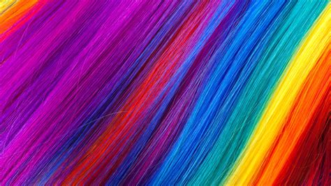 Wallpaper Rainbow Color Hairs 3840x2160 Uhd 4k Picture Image