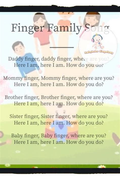 finger family song lyrics finger family song finger