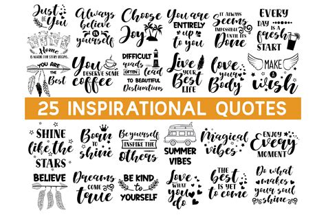 Inspirational Quotes Svg Bundle Sayings Svg Cut File 571185 Hand