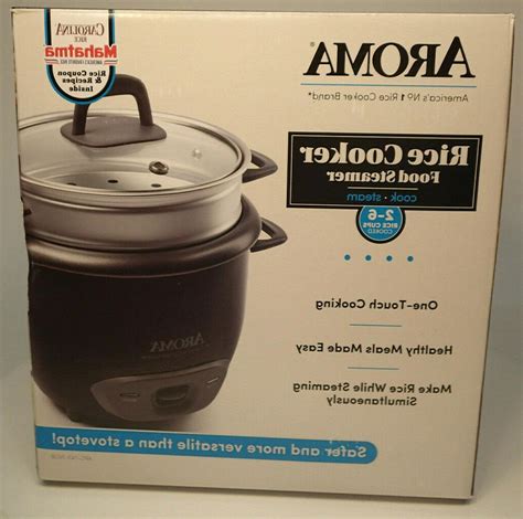 Aroma 6 Cup Rice Cooker Black Arc 743 1ngb Aroma