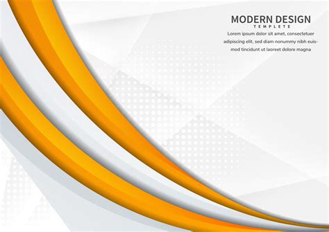 Banner With Yellow Curved Shape On White Abstract Background 1263392