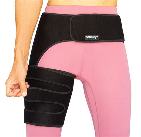 Buy Copper Compression Hip Brace Sciatica Groin Wrap For Pain Relief Thigh Compression Sleeve