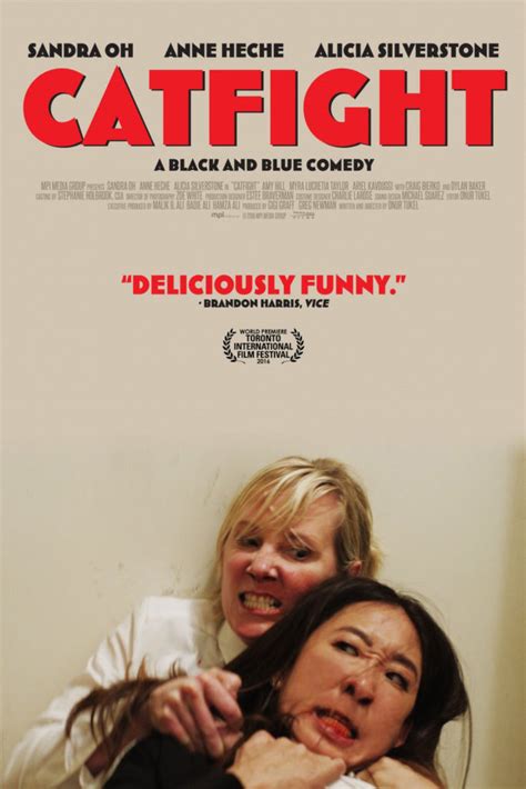 Catfight Sandra Oh Anne Heche Fighting Poster Electric Shadows