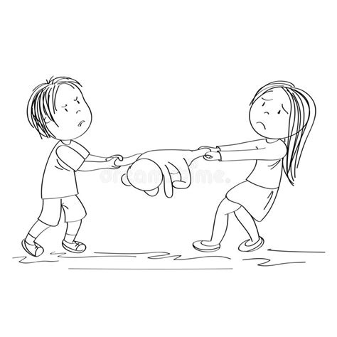 Sisters Fighting Clipart