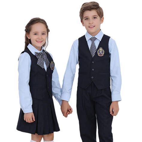 Class Clothes Suit Vest School Uniform Suit British Wind Kindergarten
