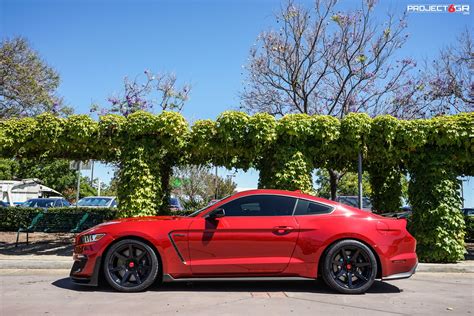 Stunning Ruby Red Shelby Gt350 Completed With The Project 6gr 7 Seven