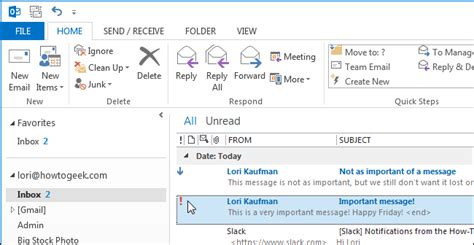 How To Set The Priority For An Email Message In Outlook