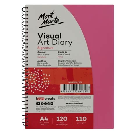 Shop Visual Art Diary A4 120 Pages Australia Art Supplies Articci