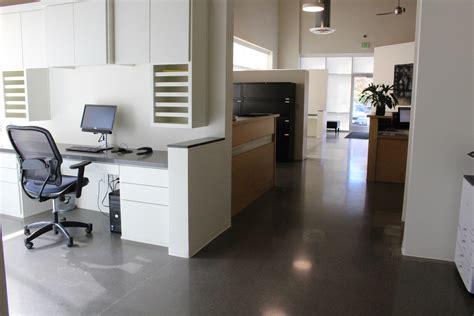Polished Concrete Flooring By Bac At An Office Polished And Decorative