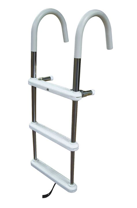 3 Step Stainless Steel Gunwale Hook Ladders