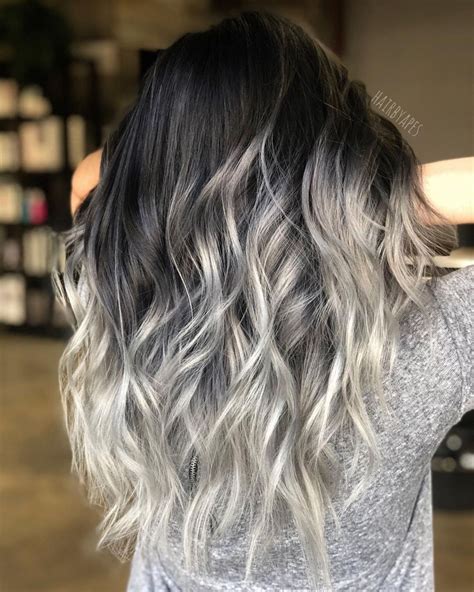 2020 popular 1 trends in hair extensions & wigs, men's clothing, beauty & health, novelty & special use with black with white ombre and 1. 60 Shades of Grey: Silver and White Highlights for Eternal ...