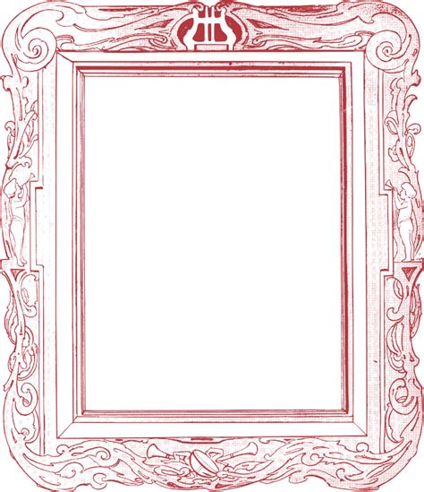 Red Ornate Frame Openclipart