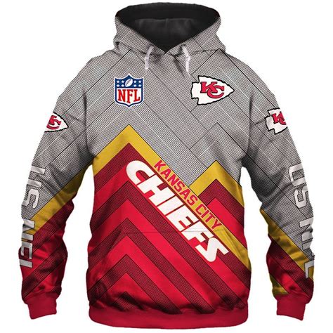 Officially licensed kansas city chiefs memorabilia. Kansas City Chiefs Hoodie 3D cheap Long Sweatshirt ...